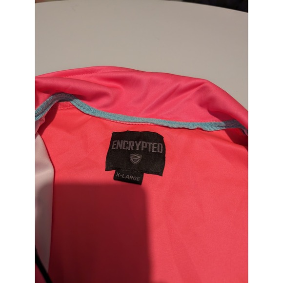 Vintage Encrypted Womens Pink Striped Color block Track Suit Size XL Drippin - Picture 3 of 16